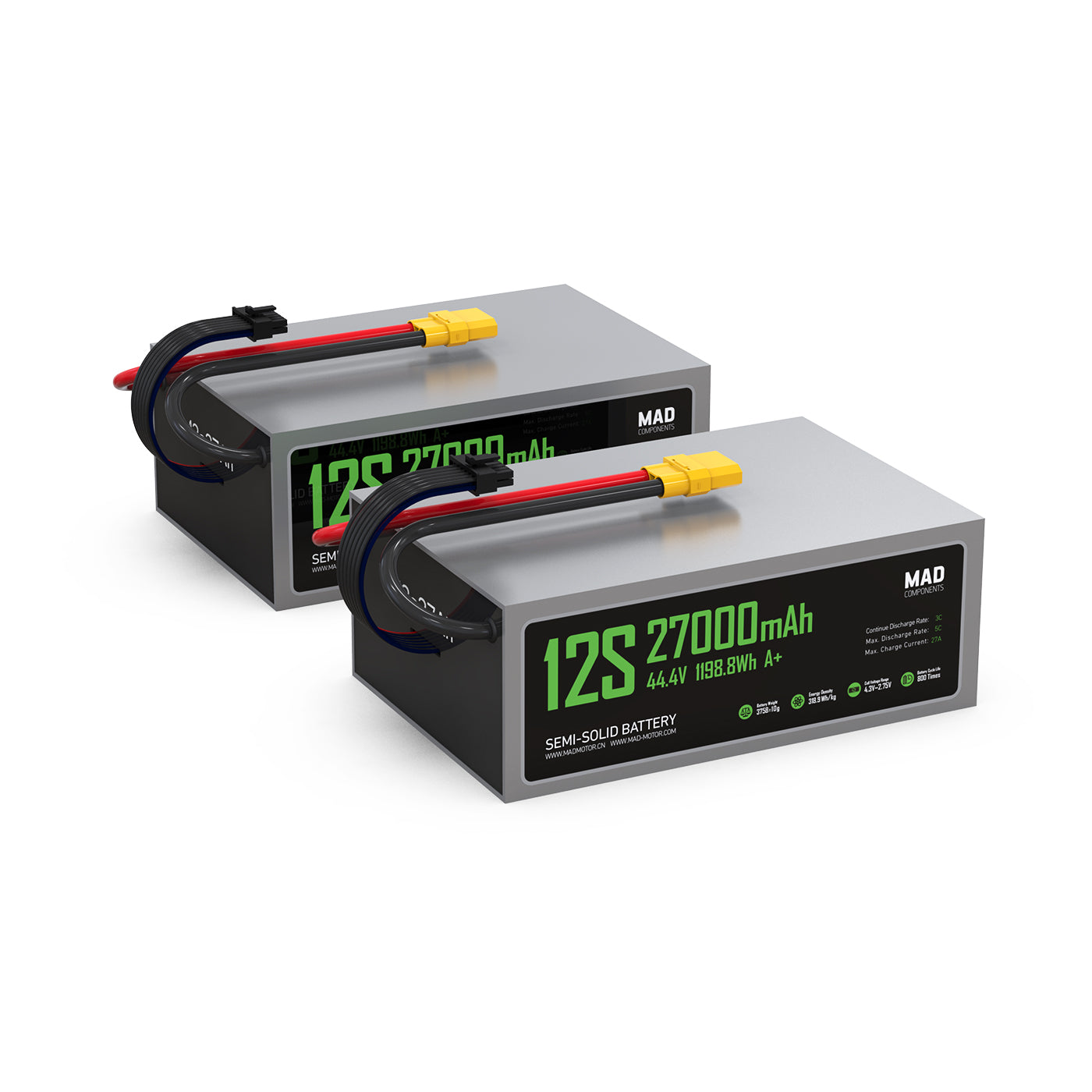 MAD 12S 27Ah Drone Solid State Lithium-ion Battery