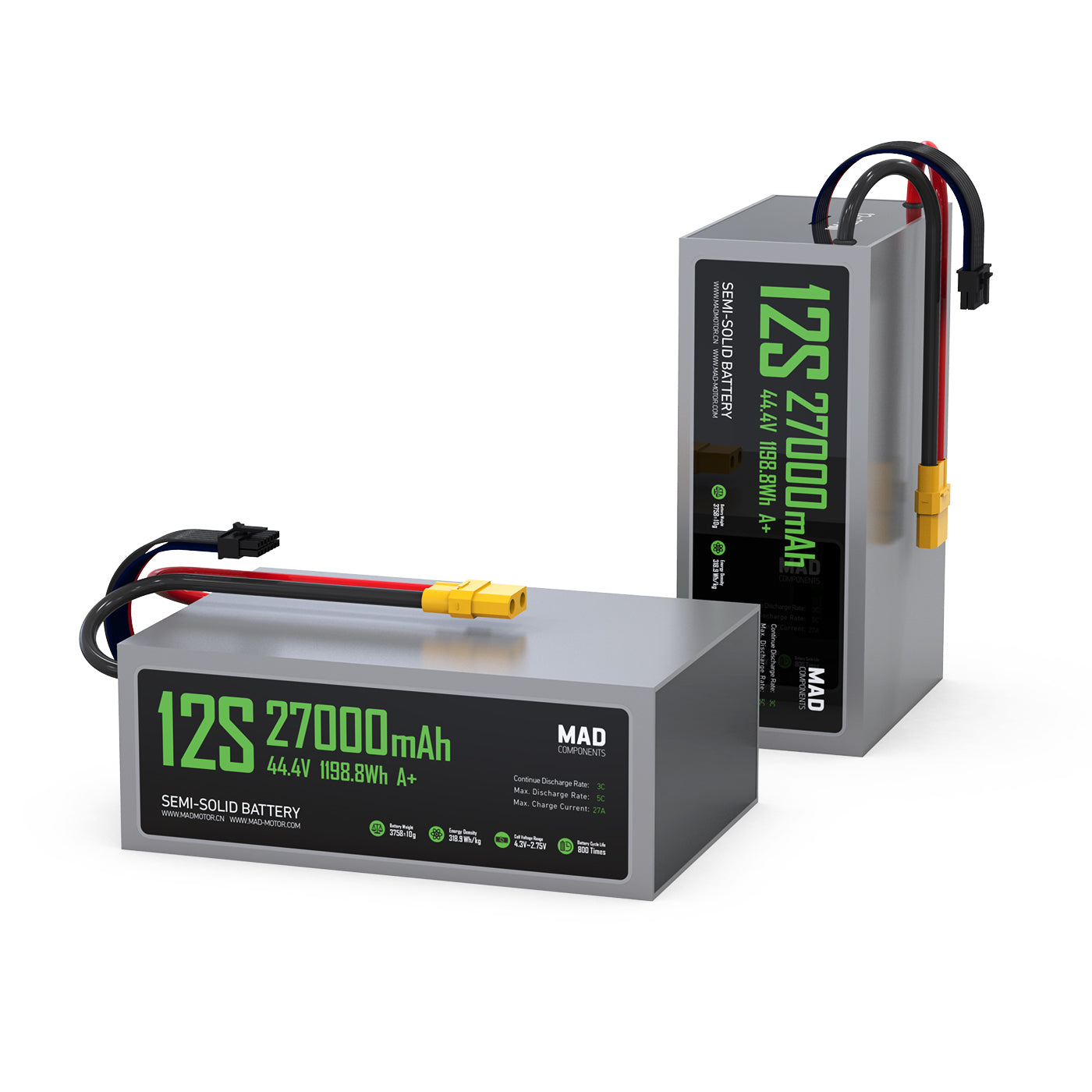 MAD 12S 27Ah Drone Solid State Lithium-ion Battery