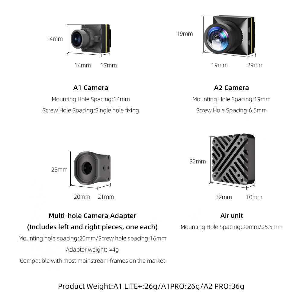 HGLRC Draco 5.8Ghz HD VTX Dual 1W FPV Air Unit