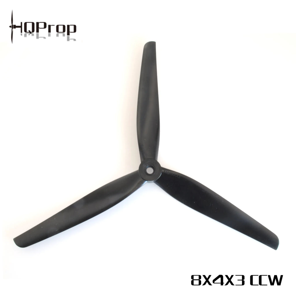 HQ MacroQuad Prop 8X4X3(2CW+2CCW) Black-Glass Fiber Nylon