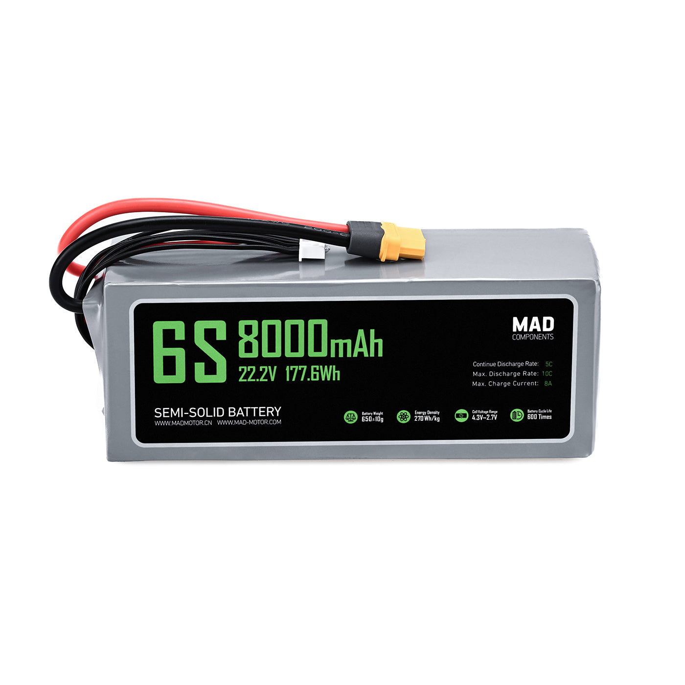 6S 8Ah Drone Battery