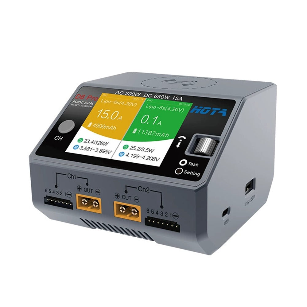 HOTA D6 Pro AC 200W DC 650W Charger With Wireless Charging-HPXGRC