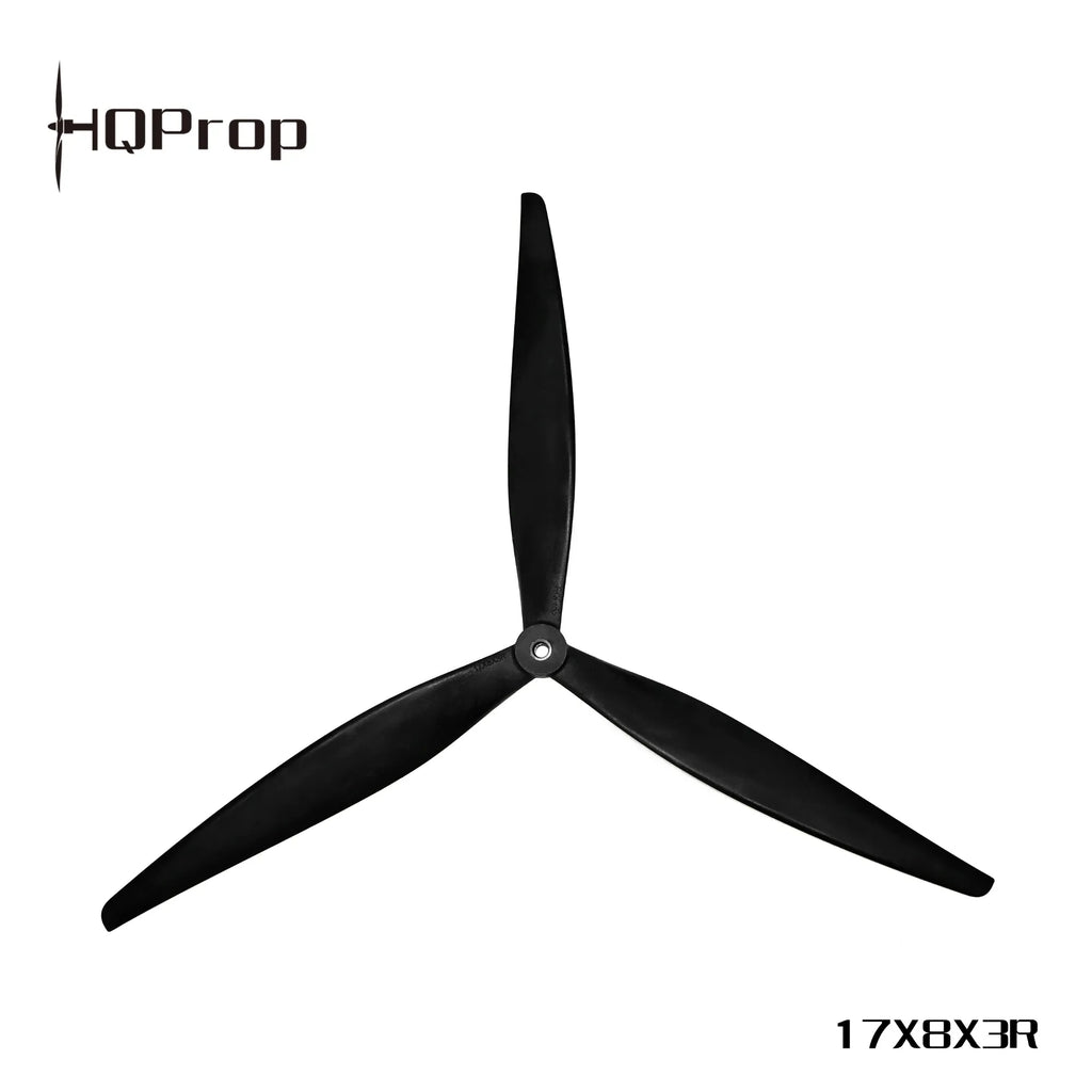 HQProp 17X8X3 (1CW+1CCW) Black-Glass Fiber Reinforced Nylon