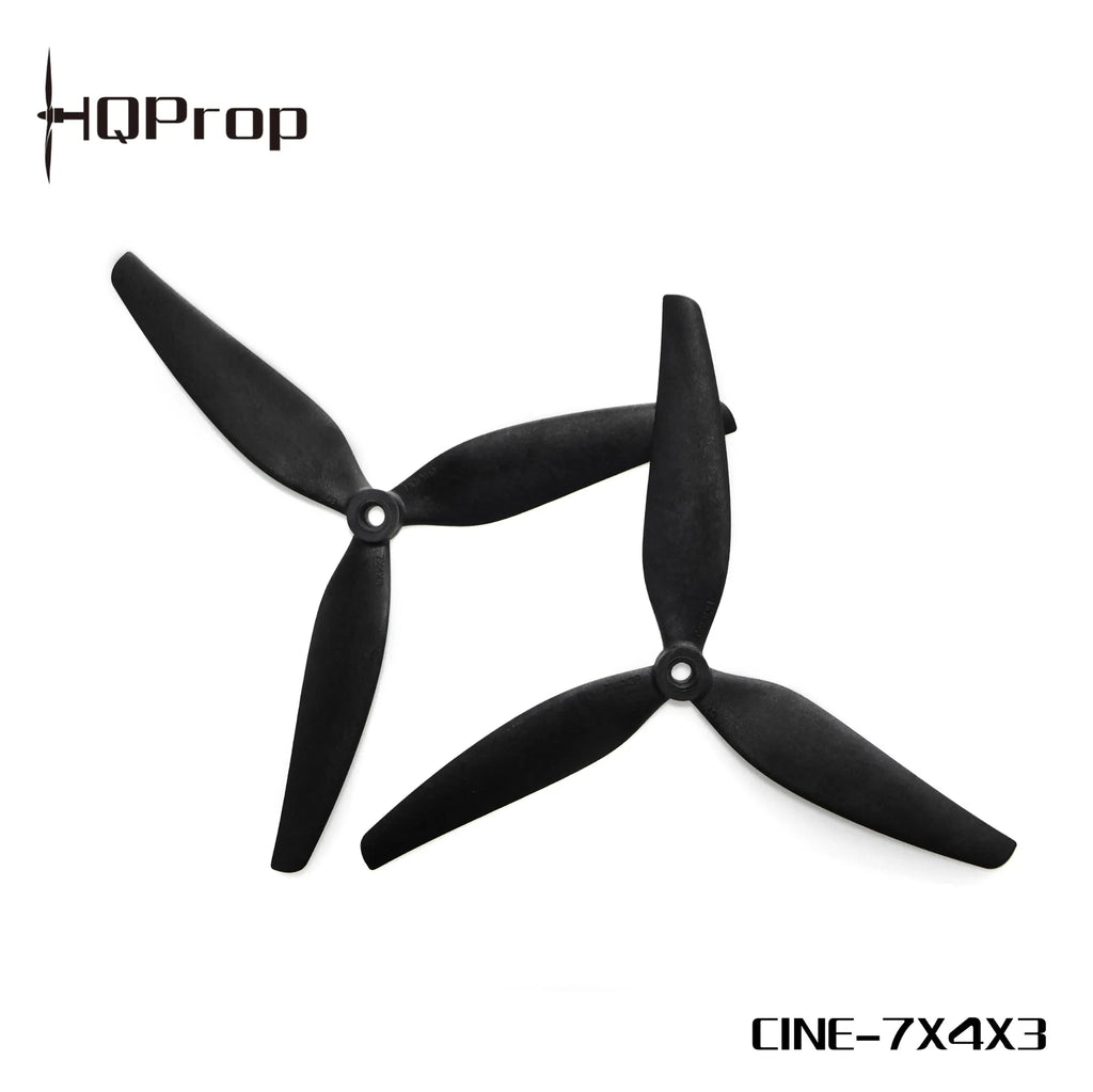 HQProp Cine7(7X4X3) (2CW+2CCW) Black-Glass Fiber Reinforced Nylon