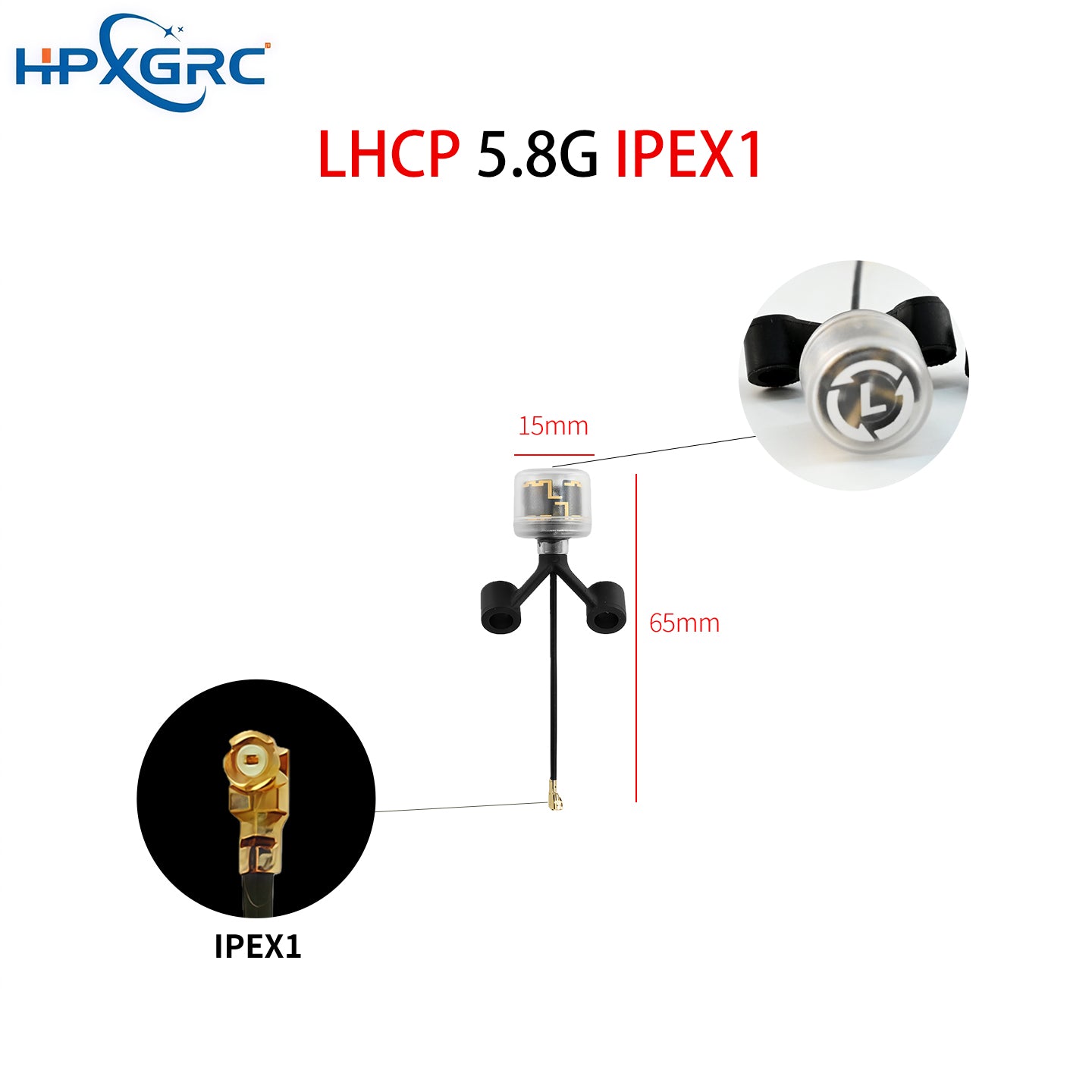 HPXGRC 5.8G Black Bear FPV Antenna V2