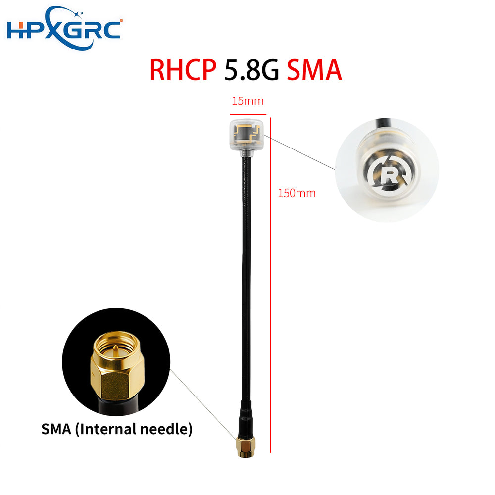 HPXGRC 5.8G Black Bear FPV Antenna V2