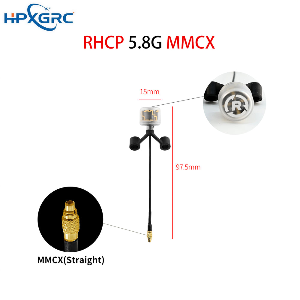HPXGRC 5.8G Black Bear FPV Antenna V2