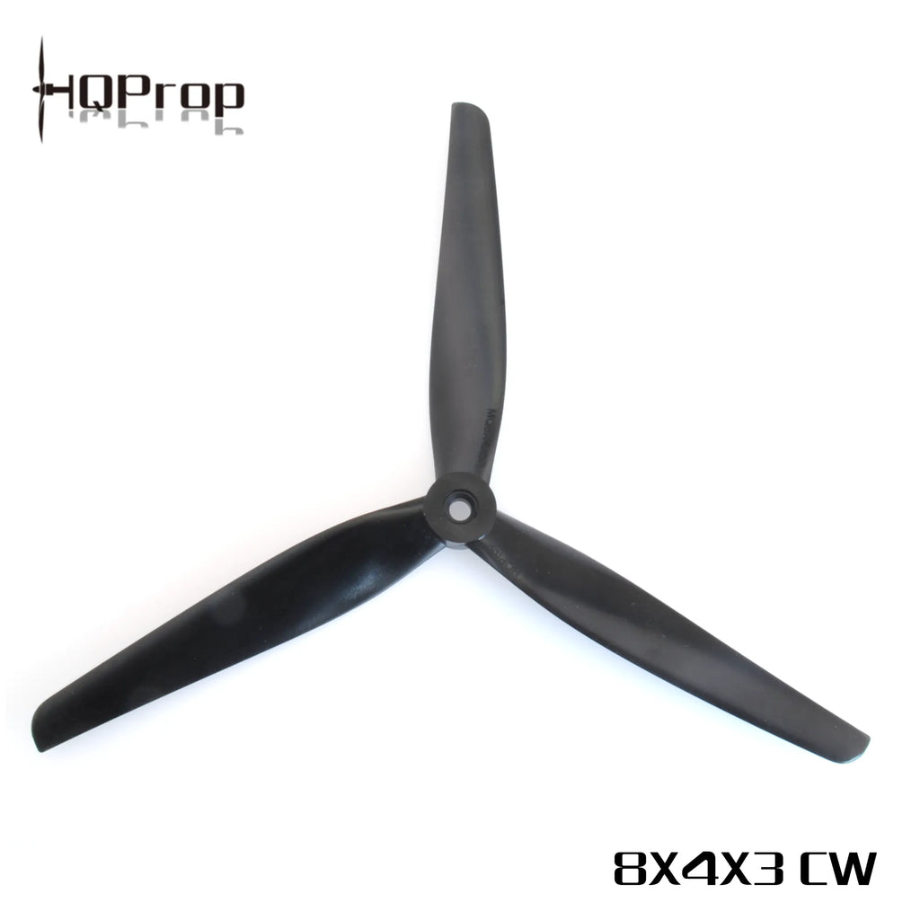 HQ MacroQuad Prop 8X4X3(2CW+2CCW) Black-Glass Fiber Nylon