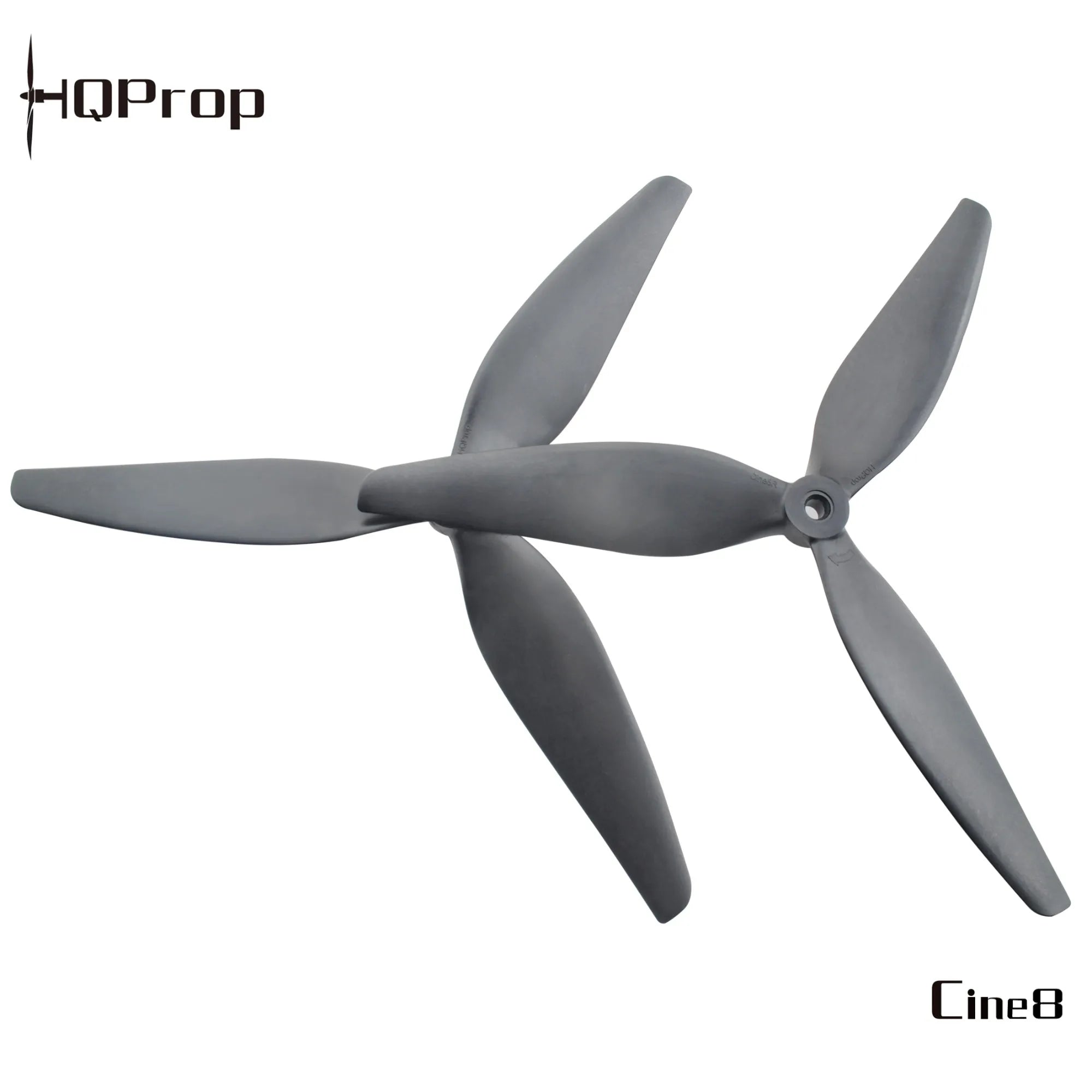 HQProp Cine8 (8X4.5X3) (2CW+2CCW) Black-Glass Fiber Reinforced Nylon