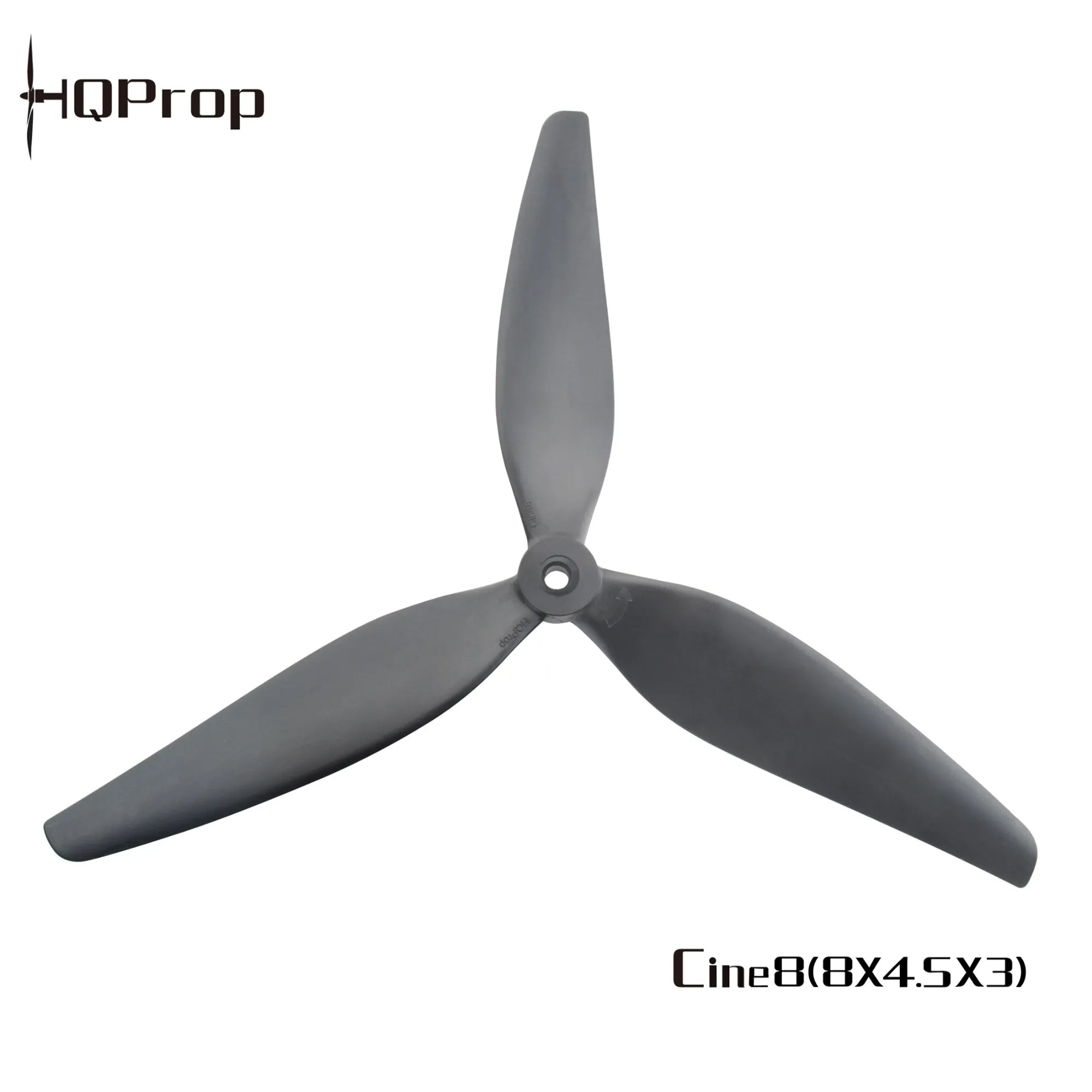 HQProp Cine8 (8X4.5X3) (2CW+2CCW) Black-Glass Fiber Reinforced Nylon