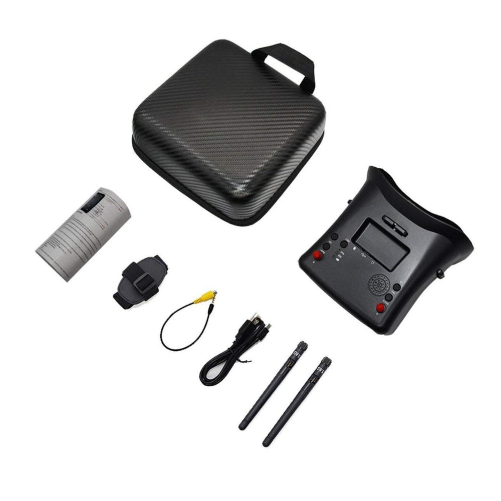 5.8G FPV Goggles LS-008D 4.3 Inch 40CH Support DVR Dual Antenna Built-in Battery 480*272 LS008D Helmet For RC Racing Drone-HPXGRC