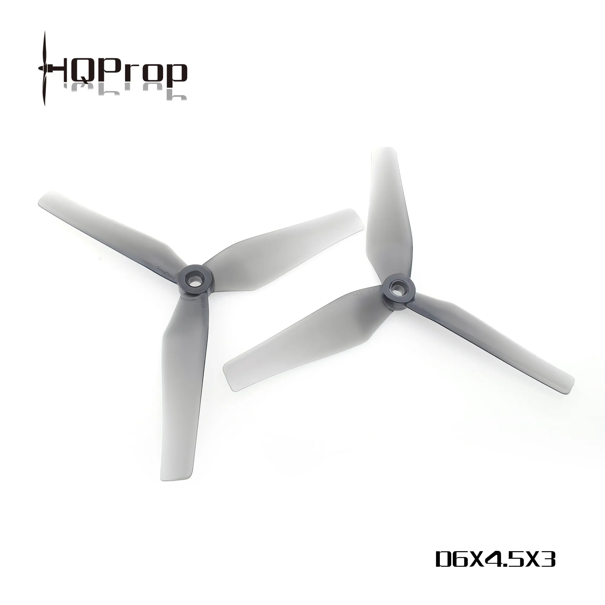 HQProp D6X4.5X3 Grey for Cinewhoop (2CW+2CCW)-Poly Carbonate